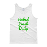 Baked Fresh Daily Men's Cannabis Tank Top - House Of HaHa