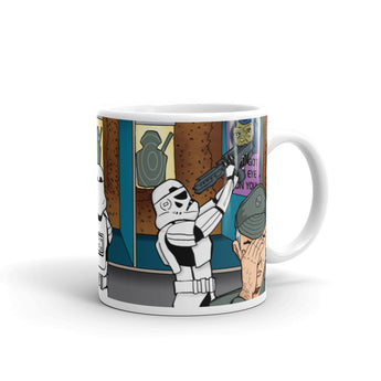 Troopers Shooting Gallery Parody Mug + House Of HaHa Best Cool Funniest Funny Gifts