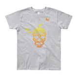 Butterfly Skull Youth Short Sleeve T-Shirt - Made in USA - House Of HaHa