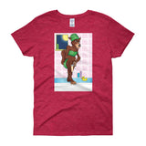 Werewolf Shaving in the Shower Women's Short Sleeve T-Shirt + House Of HaHa Best Cool Funniest Funny Gifts