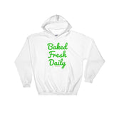 Baked Fresh Daily Men's Heavy Hooded Hoodie Sweatshirt + House Of HaHa Best Cool Funniest Funny Gifts