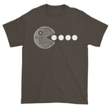 PAC's No Moon! Death Star Pac Man Mashup Men's Short Sleeve T-Shirt + House Of HaHa Best Cool Funniest Funny Gifts