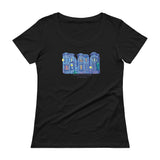 My Three Loves San Francisco Ladies' Scoopneck T-Shirt by Nathalie Fabri + House Of HaHa Best Cool Funniest Funny Gifts