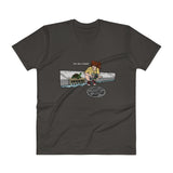 April in New York TMNT Are You a Ninja? Sewer Turtle Men's V-Neck T-Shirt + House Of HaHa Best Cool Funniest Funny Gifts