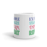 Explore Stargaze Dream Repeat Mug + House Of HaHa Best Cool Funniest Funny Gifts