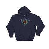 Rainbow Female Gender Venus Symbol Heart Love Unity Heavy Hooded Hoodie Sweatshirt + House Of HaHa Best Cool Funniest Funny Gifts