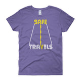 Safe Travels Vacation Road Trip Highway Driving Women's short sleeve t-shirt + House Of HaHa Best Cool Funniest Funny Gifts