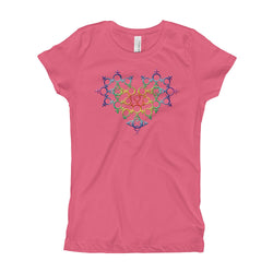 Rainbow Female Gender Venus Symbol Heart Love Unity Girl's Princess T-Shirt + House Of HaHa Best Cool Funniest Funny Gifts