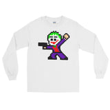 Joker Perler Art Long Sleeve T-Shirt by Silva Linings + House Of HaHa Best Cool Funniest Funny Gifts