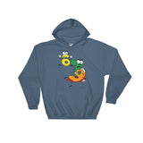 Why was 6 Afraid of 7 Seven Ate Nine Cute Zombie Pun Hooded Sweatshirt + House Of HaHa Best Cool Funniest Funny Gifts