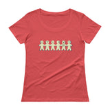 I'm with Stupid Ladies' Scoopneck T-Shirt + House Of HaHa Best Cool Funniest Funny Gifts