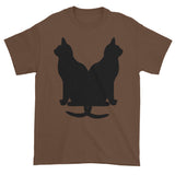 Black Cats Lucky Corset Short Sleeve T-Shirt + House Of HaHa Best Cool Funniest Funny Gifts