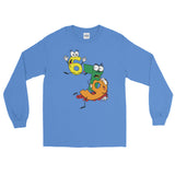 Why was 6 Afraid of 7 Seven Ate Nine Cute Zombie Pun Long Sleeve T-Shirt + House Of HaHa Best Cool Funniest Funny Gifts