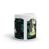 White Knight Dark Knight Batman Chess Match Pun Parody Mug + House Of HaHa Best Cool Funniest Funny Gifts