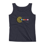 PAC-MOON Death Star Pac-Man Mashup Ladies' Tank Top by Aaron Gardy + House Of HaHa Best Cool Funniest Funny Gifts