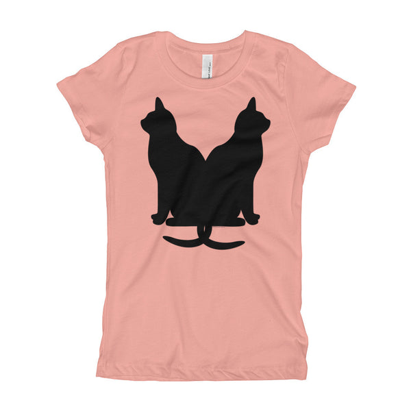 Black Cats Lucky Corset Girl's Princess T-Shirt + House Of HaHa Best Cool Funniest Funny Gifts