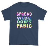 Spread Wide Don't Panic Men's Short Sleeve T-Shirt + House Of HaHa Best Cool Funniest Funny Gifts