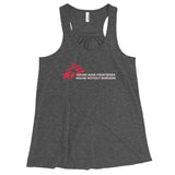 Ninjas without Borders Martial Arts Ninjutsu Fighter Women's Flowy Racerback Tank Top + House Of HaHa Best Cool Funniest Funny Gifts