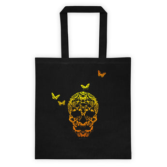 Butterfly Skull Illusion Art Tote bag + House Of HaHa Best Cool Funniest Funny Gifts