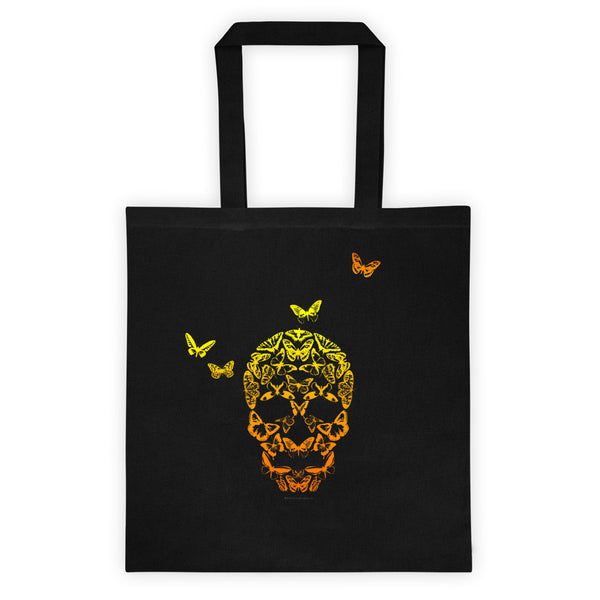 Butterfly Skull Illusion Art Tote bag + House Of HaHa Best Cool Funniest Funny Gifts