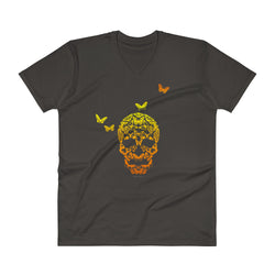Butterfly Skull Mens' V-Neck T-Shirt - House Of HaHa