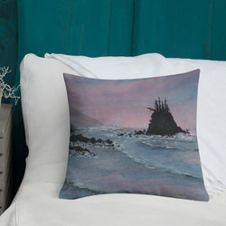 Sunrise Shores Premium Pillow + House Of HaHa Best Cool Funniest Funny Gifts