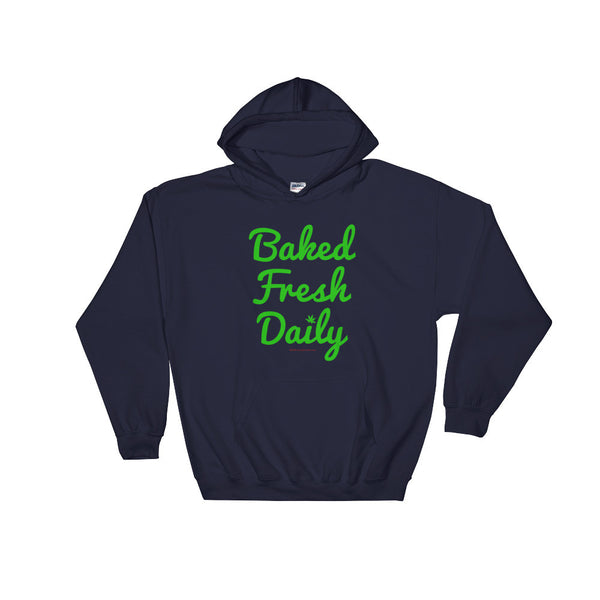 Baked Fresh Daily Men's Heavy Hooded Hoodie Sweatshirt + House Of HaHa Best Cool Funniest Funny Gifts
