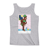 Werewolf Shaving in the Shower Ladies' Tank Top + House Of HaHa Best Cool Funniest Funny Gifts