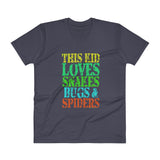 This Kid Loves Snakes Bugs Spiders Creepy Critters V-Neck T-Shirt + House Of HaHa Best Cool Funniest Funny Gifts