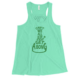 Can't We All Just Get a Bong Women's Flowy Racerback Tank Top + House Of HaHa Best Cool Funniest Funny Gifts