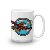 Wizard Flying Ace Ceramic Coffee Mug + House Of HaHa Best Cool Funniest Funny Gifts
