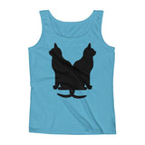 Black Cats Lucky Corset Ladies' Tank Top + House Of HaHa Best Cool Funniest Funny Gifts