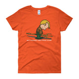 Why's Everybody Always Picking On Me? Women's Short Sleeve Aquaman Charlie Brown Mash-Up T-Shirt - House Of HaHa