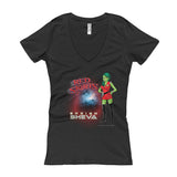 Red Skirts: Ensign Sheva  Women's V-Neck T-Shirt + House Of HaHa Best Cool Funniest Funny Gifts