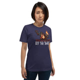 Mess with the Monkey Get the Barrel Mario Donkey Kong Short-Sleeve Unisex T-Shirt + House Of HaHa Best Cool Funniest Funny Gifts