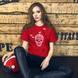Skull Made of Butterflies Short-Sleeve Unisex Butterfly T-Shirt for Women and Men + House Of HaHa Best Cool Funniest Funny Gifts