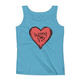 Happy VD Valentines Day Heart STD Holiday Humor Ladies' Tank Top + House Of HaHa Best Cool Funniest Funny Gifts