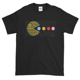 PAC-MOON Death Star Pac-Man Mashup Men's Short-Sleeve T-Shirt by Aaron Gardy + House Of HaHa Best Cool Funniest Funny Gifts