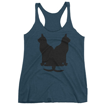 Black Cats Lucky Corset Women's Tank Top + House Of HaHa Best Cool Funniest Funny Gifts