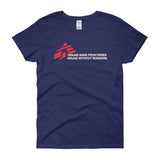 Ninjas without Borders Martial Arts Ninjutsu Fighter Women's Short Sleeve T-Shirt + House Of HaHa Best Cool Funniest Funny Gifts