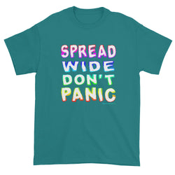 Spread Wide Don't Panic Men's Short Sleeve T-Shirt + House Of HaHa Best Cool Funniest Funny Gifts