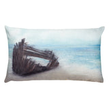 The Wreck of the Peter Iredale Oregon Rectangular Pillow by Melody Gardy + House Of HaHa Best Cool Funniest Funny Gifts