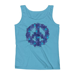 Puzzle Peace Sign Autism Spectrum Asperger Awareness Ladies' Tank Top + House Of HaHa Best Cool Funniest Funny Gifts