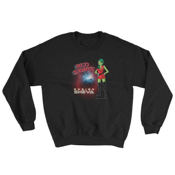 Red Skirts: Ensign Sheva  Mens Sweatshirt + House Of HaHa Best Cool Funniest Funny Gifts