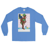 Werewolf Shaving in the Shower Long Sleeve T-Shirt + House Of HaHa Best Cool Funniest Funny Gifts