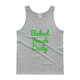 Baked Fresh Daily Men's Cannabis Tank Top - House Of HaHa