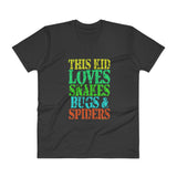 This Kid Loves Snakes Bugs Spiders Creepy Critters V-Neck T-Shirt + House Of HaHa Best Cool Funniest Funny Gifts