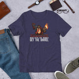 Mess with the Monkey Get the Barrel Mario Donkey Kong Short-Sleeve Unisex T-Shirt + House Of HaHa Best Cool Funniest Funny Gifts