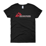 Ninjas without Borders Martial Arts Ninjutsu Fighter Women's Short Sleeve T-Shirt + House Of HaHa Best Cool Funniest Funny Gifts