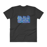 My Three Loves San Francisco V-Neck T-Shirt by Nathalie Fabri + House Of HaHa Best Cool Funniest Funny Gifts